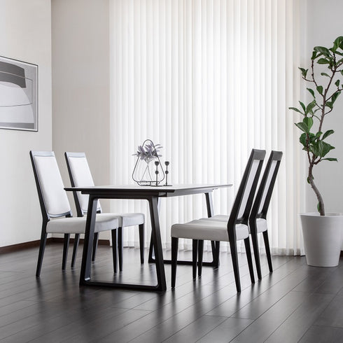 ダイニングテーブル 幅135cm DA4580 アーバンブラック スレートグレー色