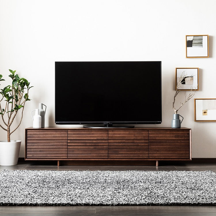 カリモク テレビボード 幅216cm QU7127 ウォールナットナチュラル テレビボード 幅216cm QU7127 ウォールナットナチュラル 通販